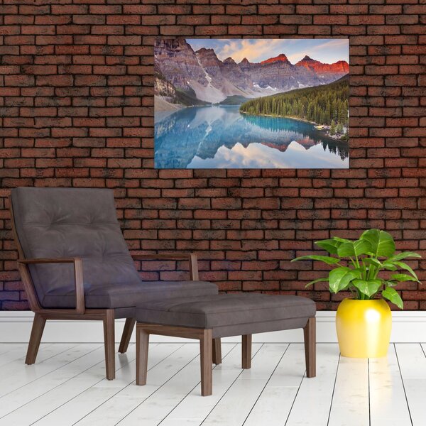 Slika - Planinski kanadski krajolik (90x60 cm)
