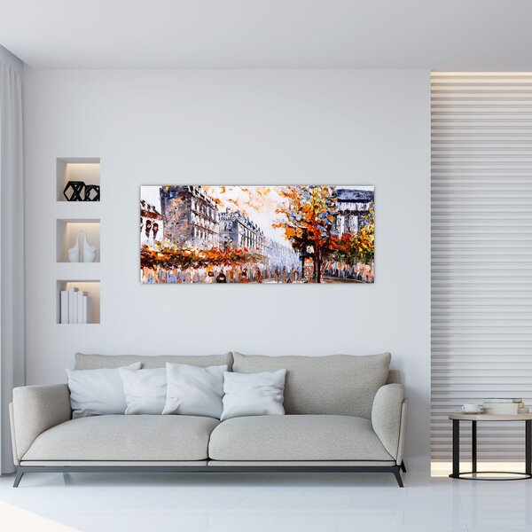 Slika - Gradski život (120x50 cm)