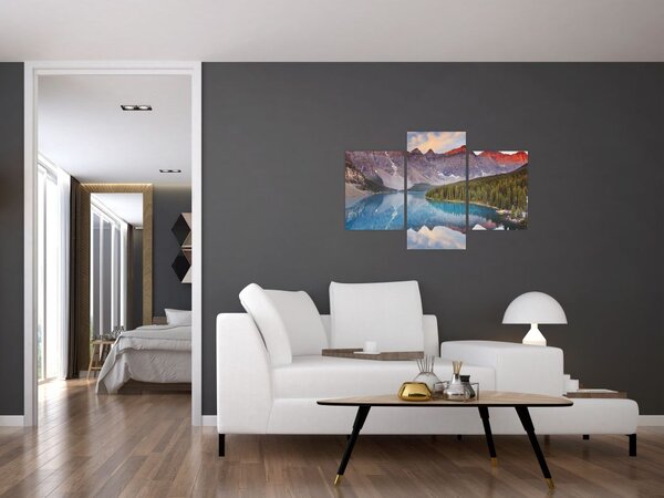 Slika - Planinski kanadski krajolik (90x60 cm)