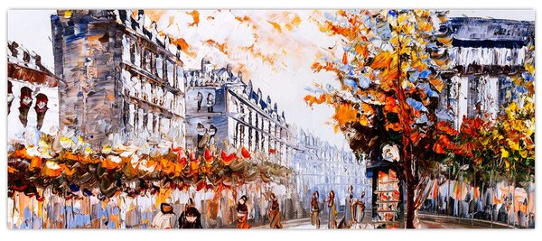 Slika - Gradski život (120x50 cm)