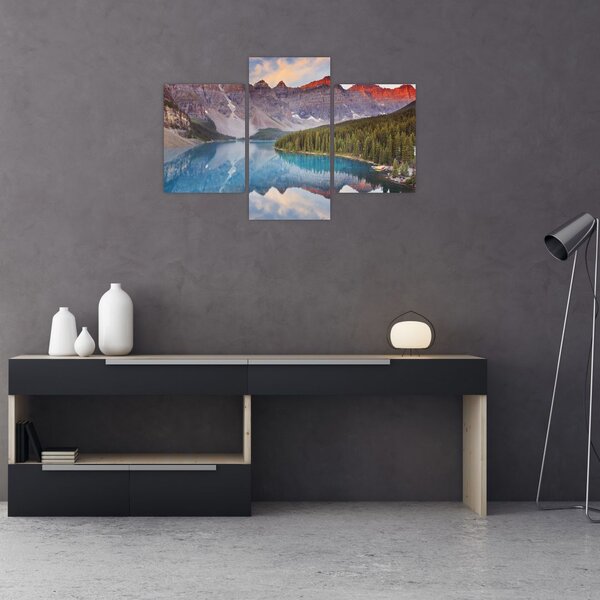 Slika - Planinski kanadski krajolik (90x60 cm)