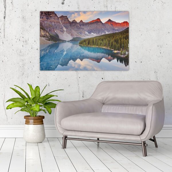Slika - Planinski kanadski krajolik (90x60 cm)
