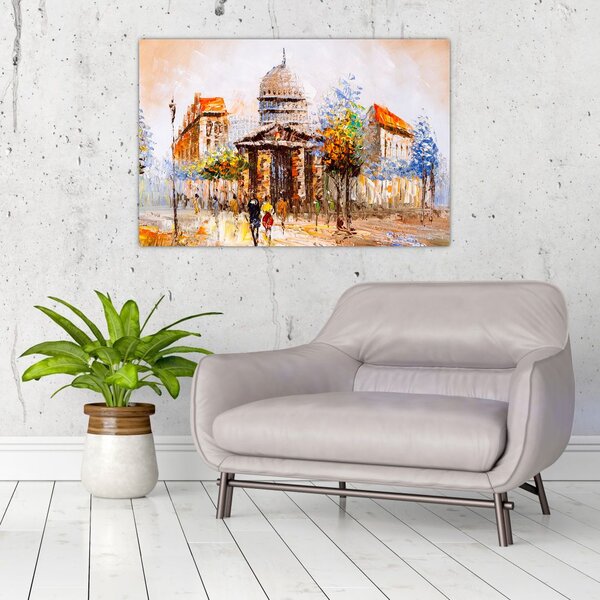 Slika - Naslikani gradski spomenik (90x60 cm)