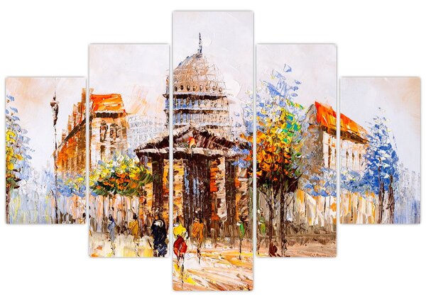 Slika - Naslikani gradski spomenik (150x105 cm)