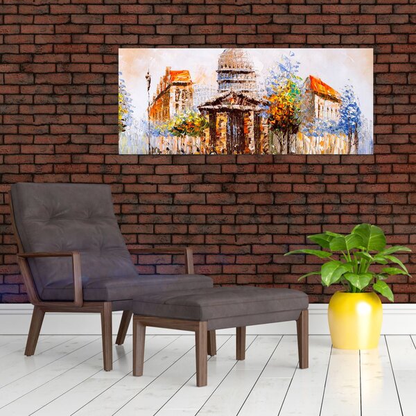 Slika - Naslikani gradski spomenik (120x50 cm)