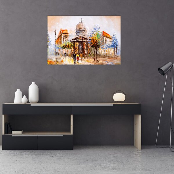 Slika - Naslikani gradski spomenik (90x60 cm)
