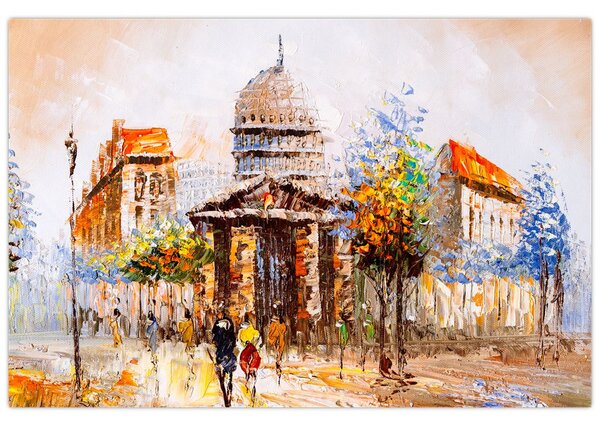 Slika - Naslikani gradski spomenik (90x60 cm)
