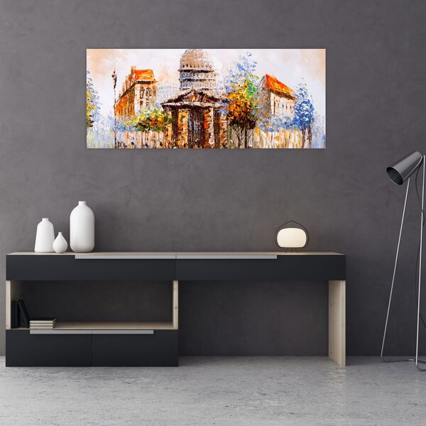 Slika - Naslikani gradski spomenik (120x50 cm)