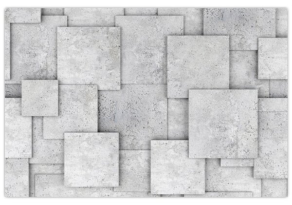 Slika - Apstrakcija betonskih pločica (90x60 cm)