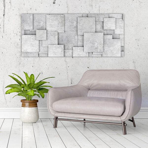Slika - Apstrakcija betonskih pločica (120x50 cm)