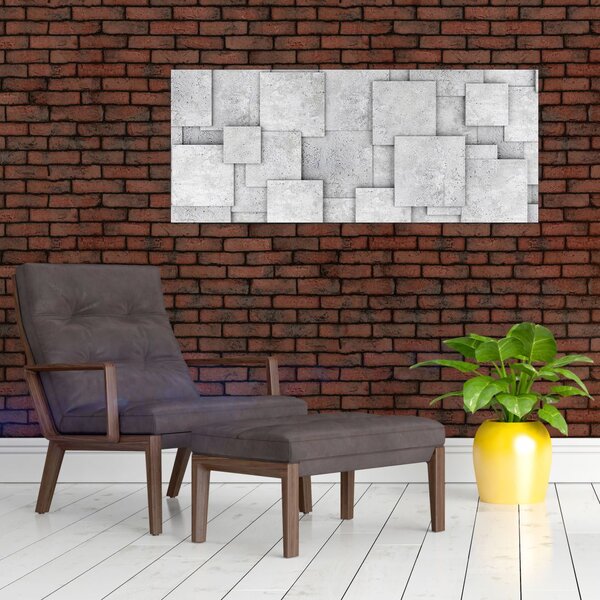 Slika - Apstrakcija betonskih pločica (120x50 cm)