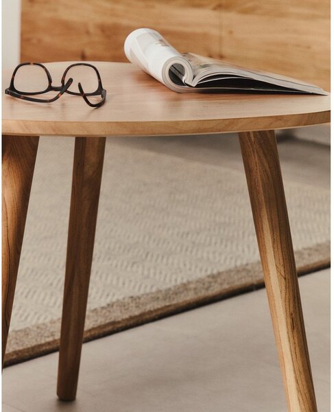 Pomoćni stolići u setu 2 kom od masivnog bagrema 60x61 cm Duvani – Kave Home