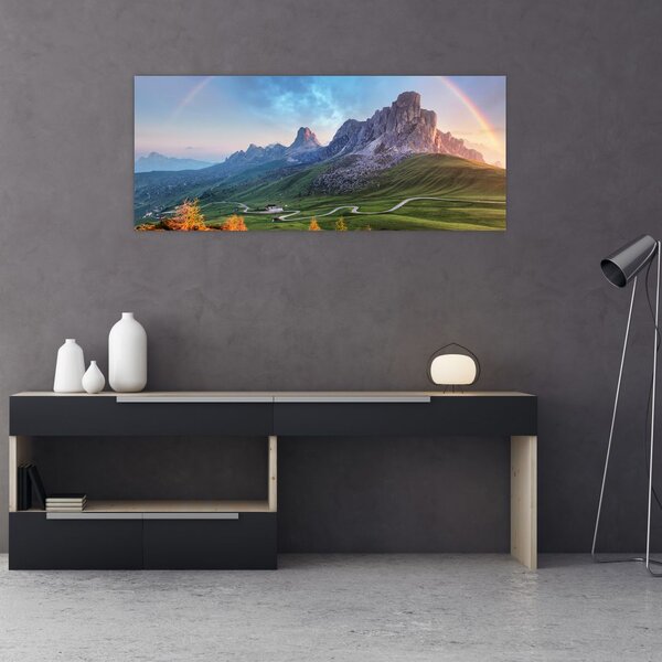 Slika duge iznad stijena (120x50 cm)