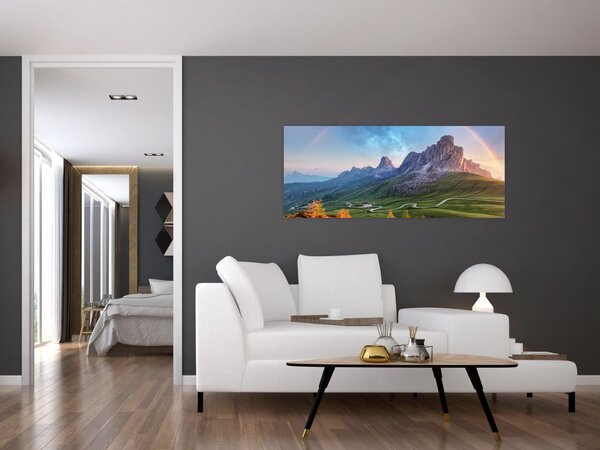 Slika duge iznad stijena (120x50 cm)