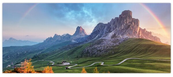 Slika duge iznad stijena (120x50 cm)