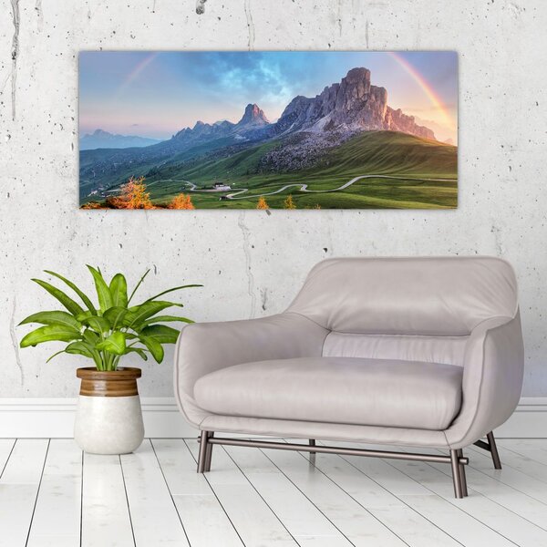 Slika duge iznad stijena (120x50 cm)