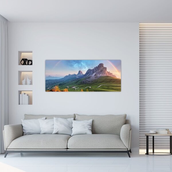 Slika duge iznad stijena (120x50 cm)