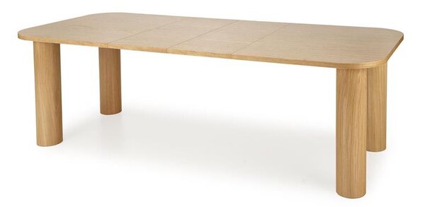 Blagovaonski stol na razvlačenje 160-240 cm Elvira (prirodno drvo) (za 6 do 8 osoba)