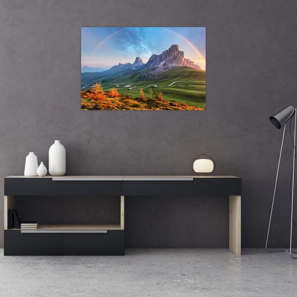 Slika duge iznad stijena (90x60 cm)