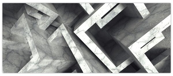 Apstraktna slika kockica (120x50 cm)