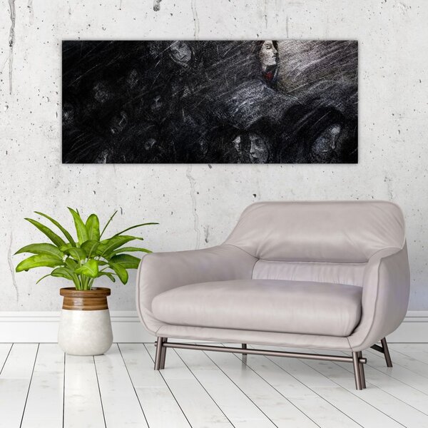 Slika - Tuga i odricanje (120x50 cm)