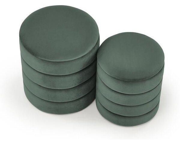 Set taburea (2 kom.) Pachio (tamnozelena)