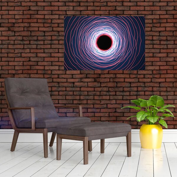 Slika apstrakcije kruga (90x60 cm)