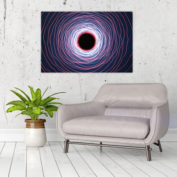 Slika apstrakcije kruga (90x60 cm)