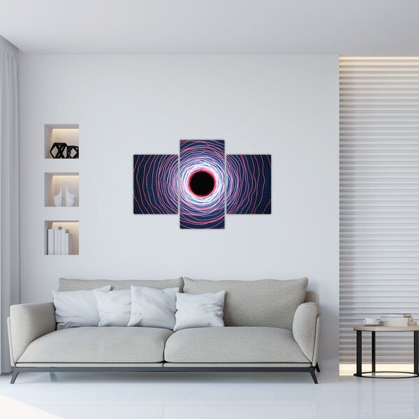 Slika apstrakcije kruga (90x60 cm)