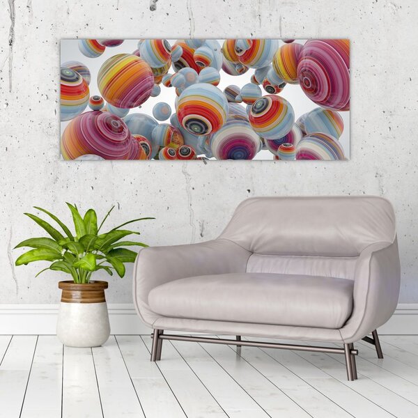Slika oslikanih kugli (120x50 cm)