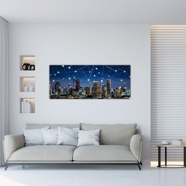 Slika - Noćni život velegrada (120x50 cm)