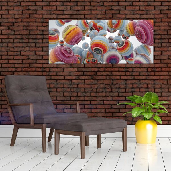 Slika oslikanih kugli (120x50 cm)
