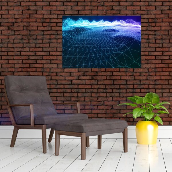 Slika - Planine u računalnom modelu (90x60 cm)