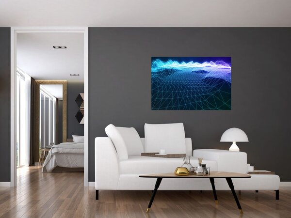 Slika - Planine u računalnom modelu (90x60 cm)