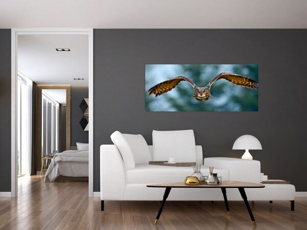 Slika - Sova u letu (120x50 cm)