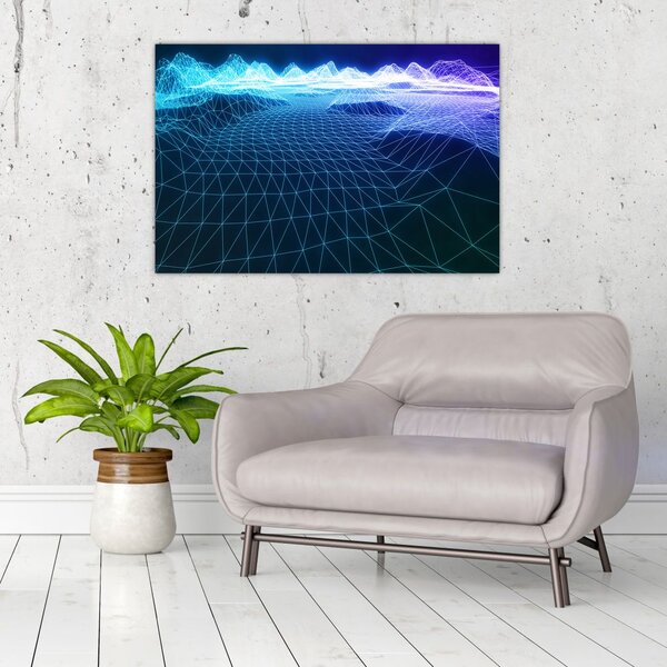 Slika - Planine u računalnom modelu (90x60 cm)