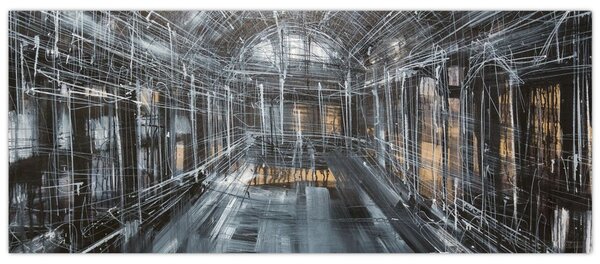 Slika interijera stare zgrade (120x50 cm)