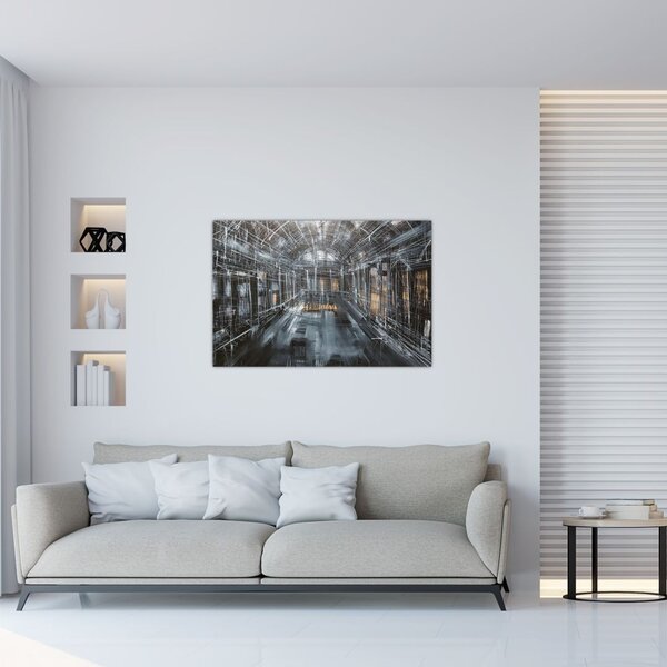 Slika interijera stare zgrade (90x60 cm)