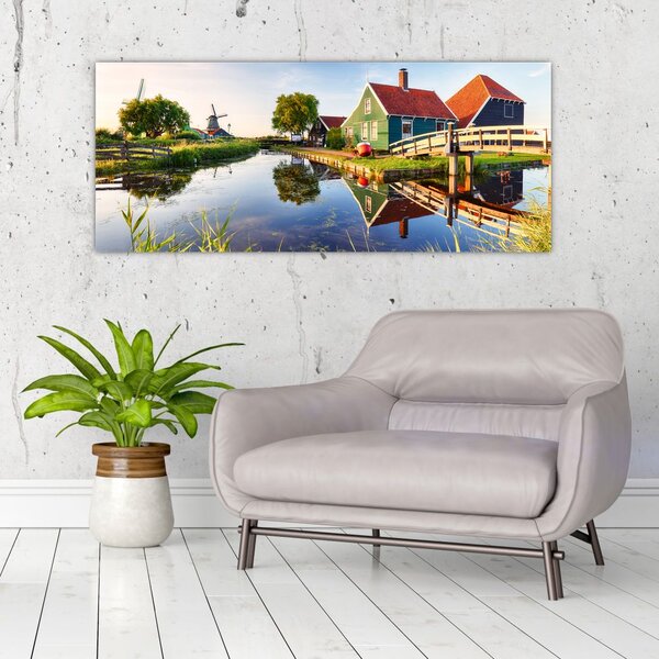 Slika nizozemskih vjetrenjača (120x50 cm)