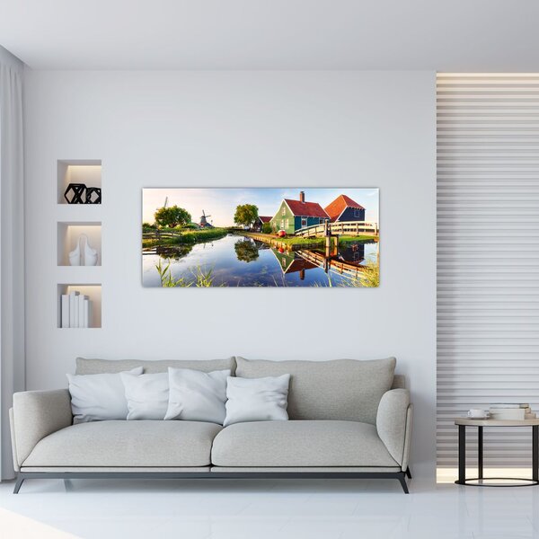 Slika nizozemskih vjetrenjača (120x50 cm)