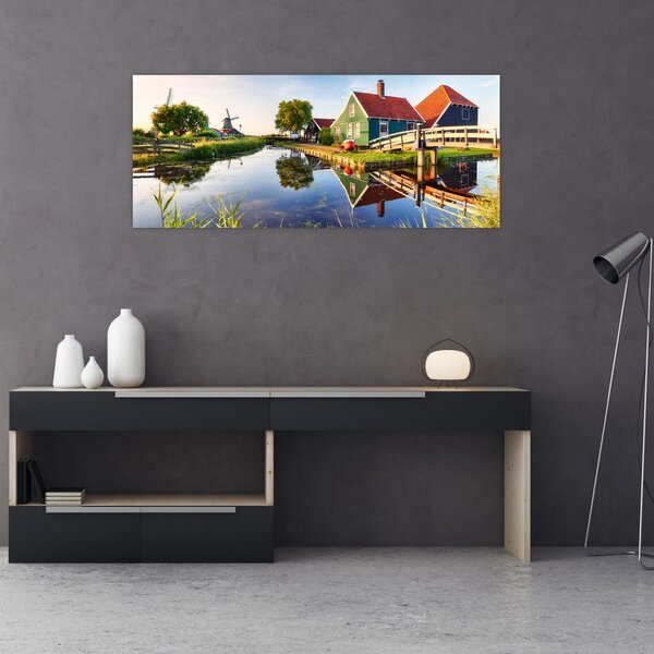 Slika nizozemskih vjetrenjača (120x50 cm)