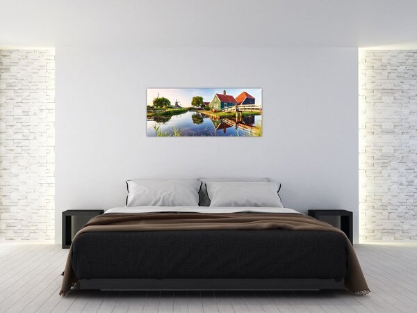 Slika nizozemskih vjetrenjača (120x50 cm)