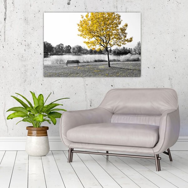 Slika - Odmor u parku (90x60 cm)