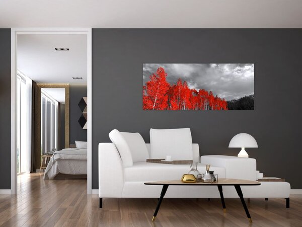 Slika - Drveće u jesenskim bojama (120x50 cm)