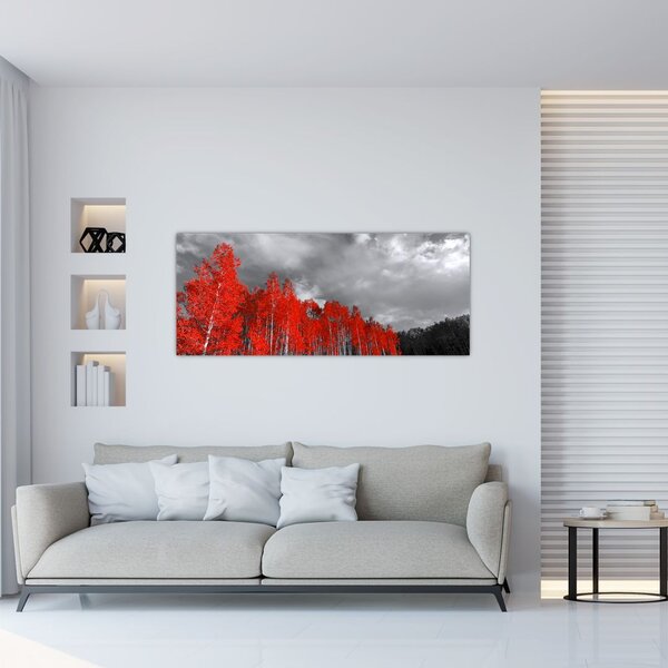 Slika - Drveće u jesenskim bojama (120x50 cm)