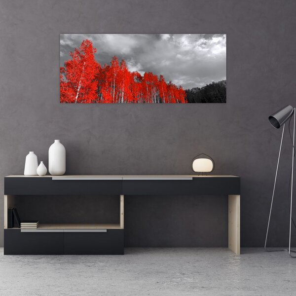 Slika - Drveće u jesenskim bojama (120x50 cm)