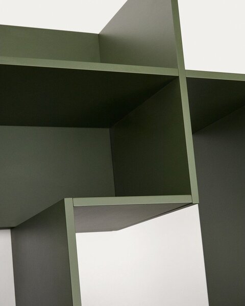 Zeleni modularni sustav polica 80x80x25 cm Ina – Kave Home