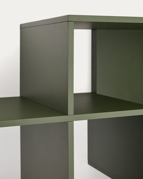 Zeleni modularni sustav polica 80x80x25 cm Ina – Kave Home