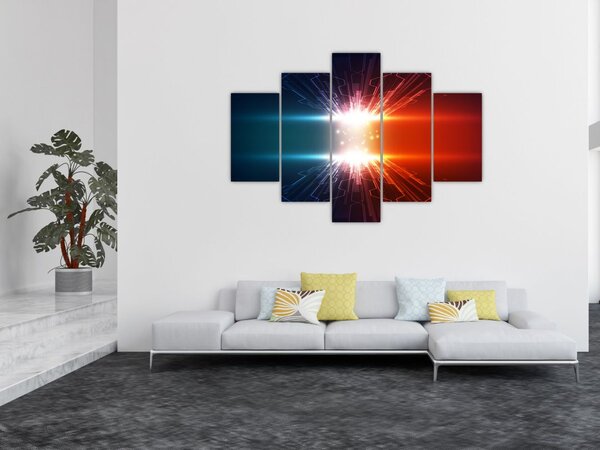 Apstraktna slika aktivnog naboja (150x105 cm)