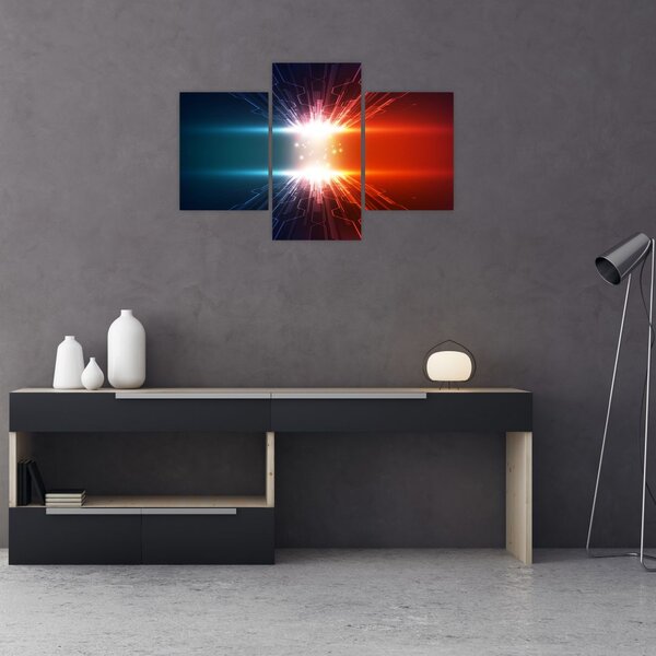 Apstraktna slika aktivnog naboja (90x60 cm)